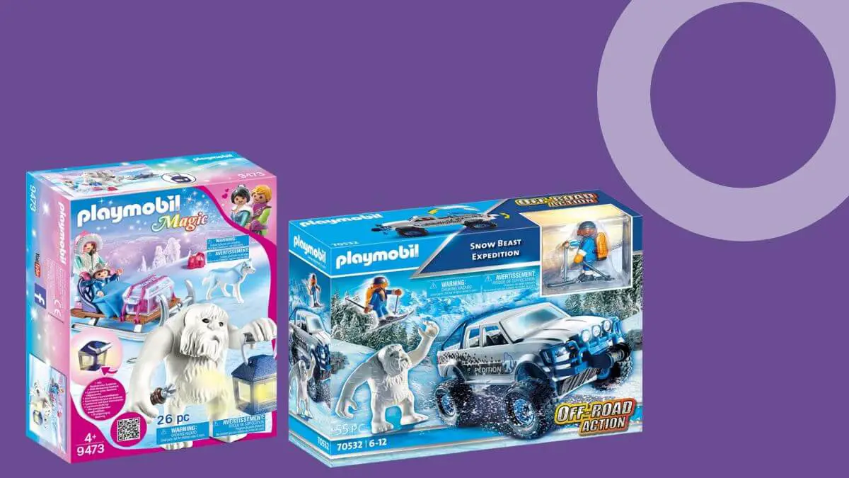 Playmobil Yeti y dos juegos de juguetes con caja