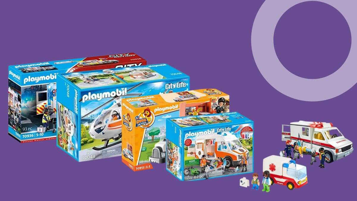 playmobil ambulancia y diferentes juegos de juguetes ambulancia