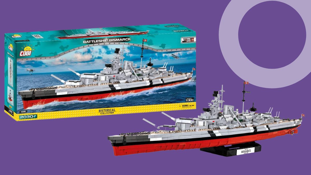 Cobi bismarck battleship model