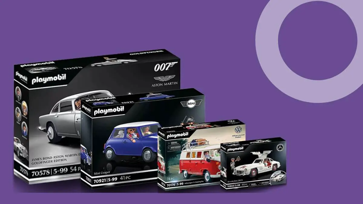 Playmobil cars and different Volkswagen toy sets