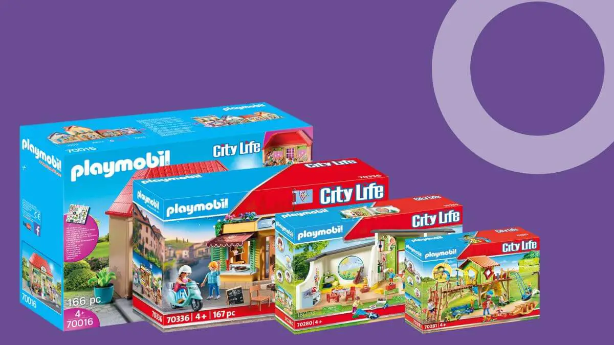 Playmobil City Life and different Toy sets with boxes
