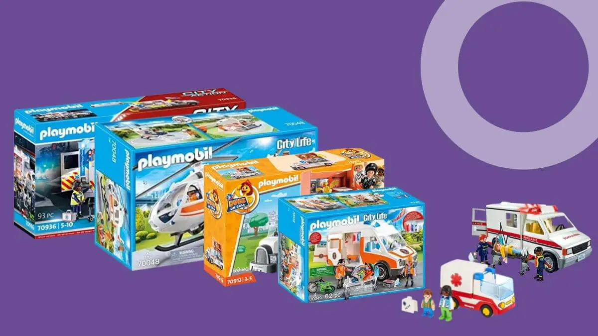 playmobil ambulance and different ambulance toy sets