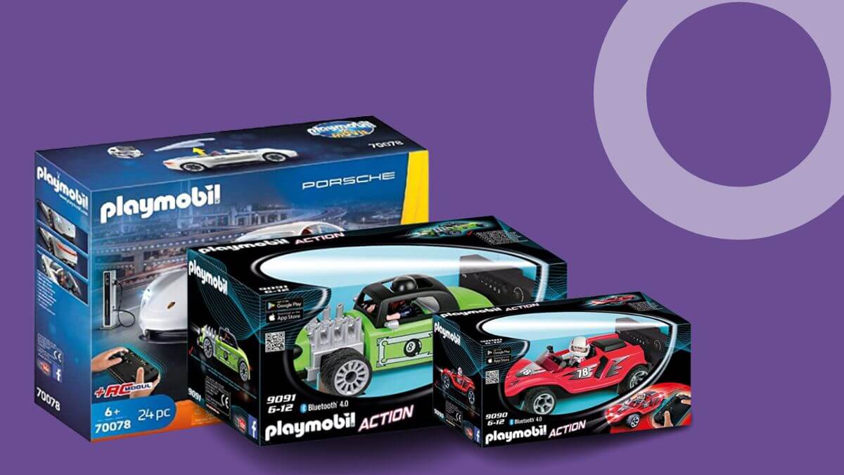 remote controlled Playmobil sets with three RC vehicles