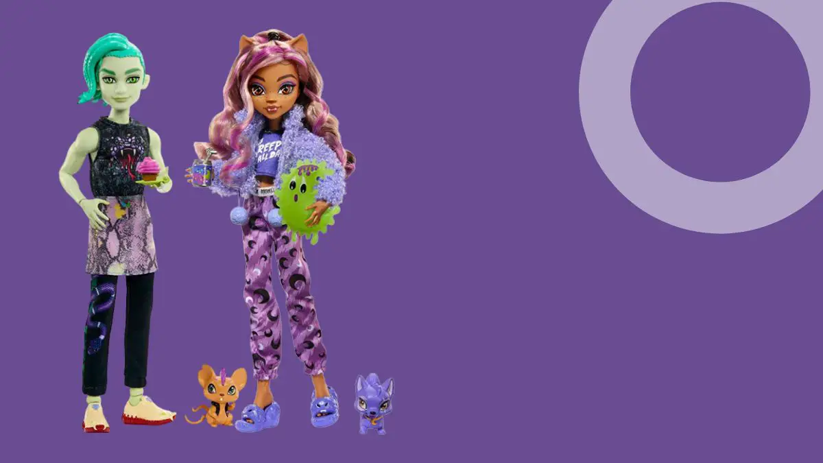Die Zukunft der Puppen Monster High mit zwei Puppenfiguren