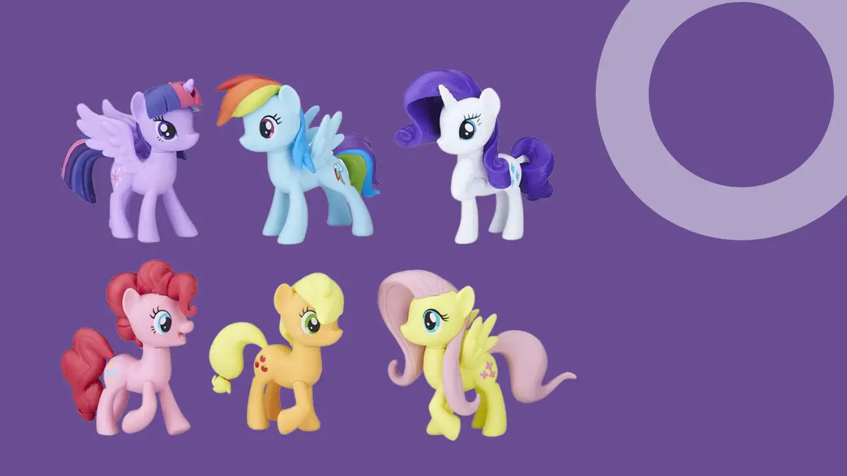 Verschiedene Figuren aus My little pony und ähnlichen Serien
