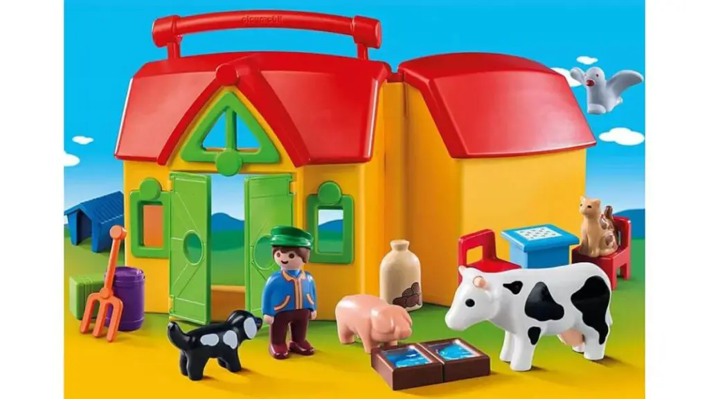 Playmobil Farm toy set with animal figures and accessories